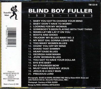 Blind Boy Fuller - 1935-1940 [New CD]