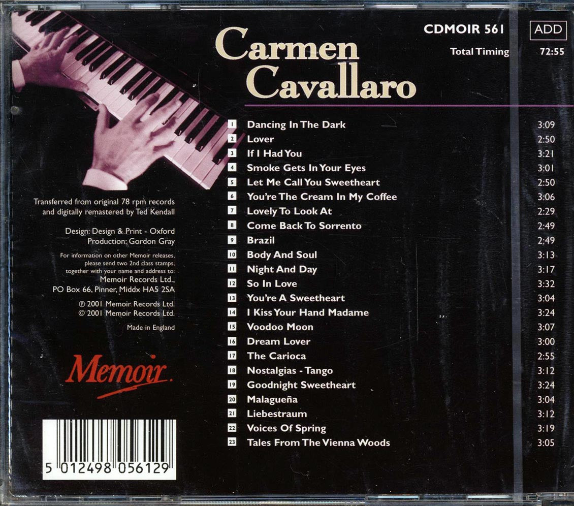 Carmen Cavallaro - Night & Day [New CD]