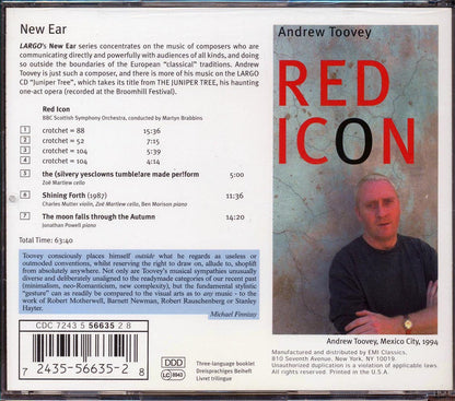 Andrew Toovey  - Red Icon [New CD]