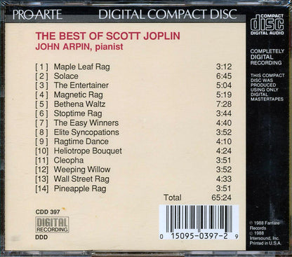 Scott Joplin, John Arpin  - Scott Joplin Greatest Hits [New CD]