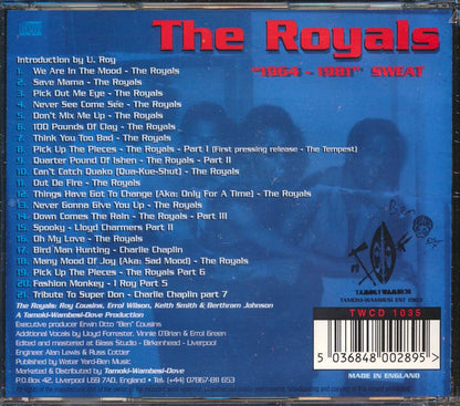 The Royals - Sweat: 1964-1981 (21 tracks) [New CD]
