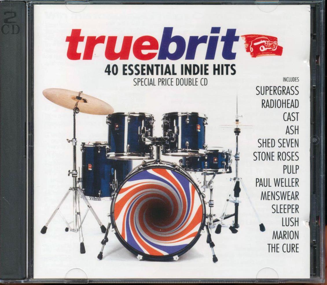 New Order, Radiohead, The Cure, Etc. - Truebrit 40 Essential Indie Hits  (40 tracks) (2xCD) [New CD]