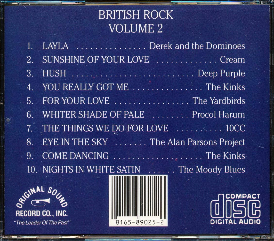 10CC, The Yardbirds, Derek & The Dominos, Cream, Deep Purple, Etc. - British Rock Volume 2 [New CD]