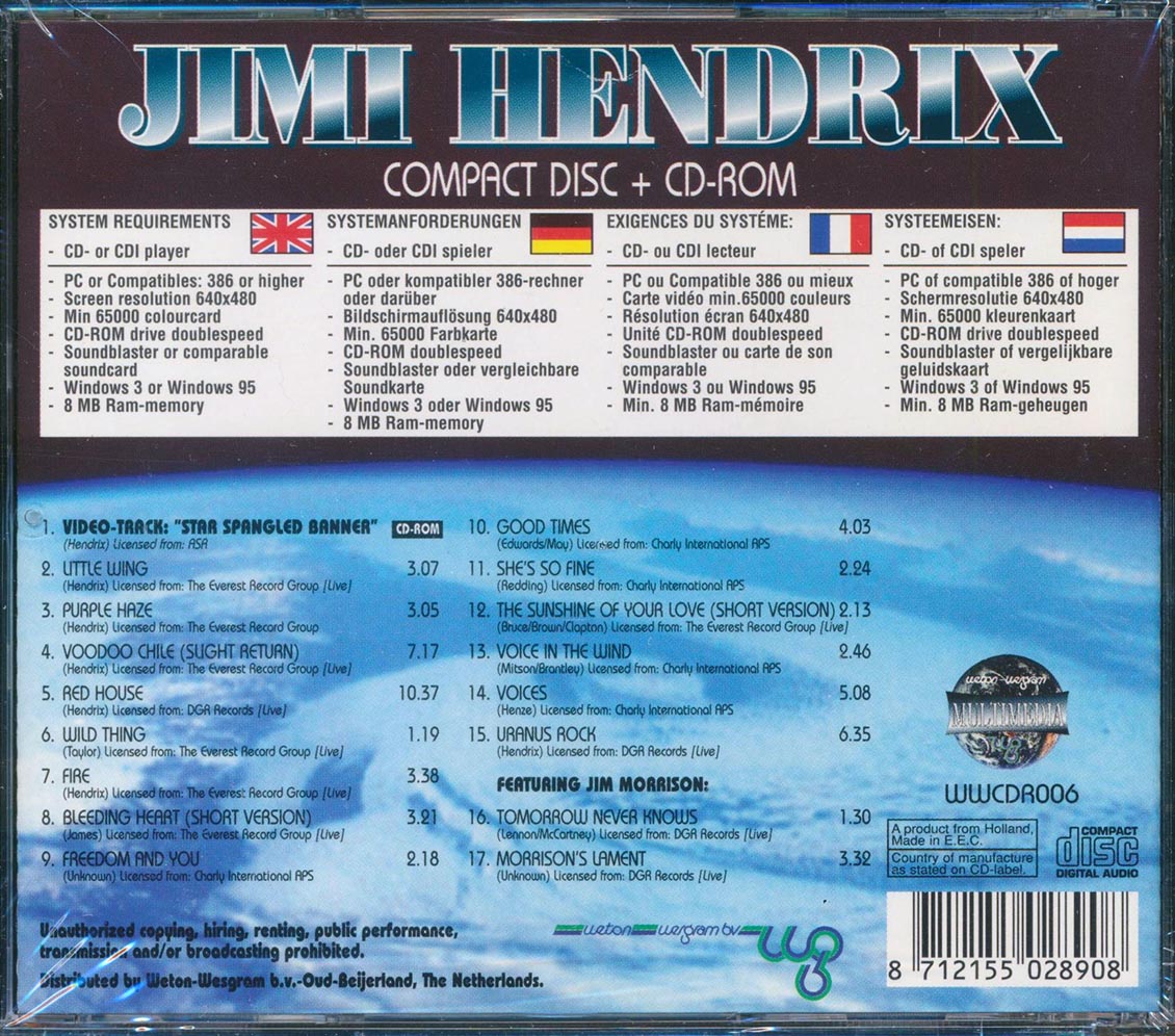 Jimi Hendrix - Jimi Hendrix [New CD]