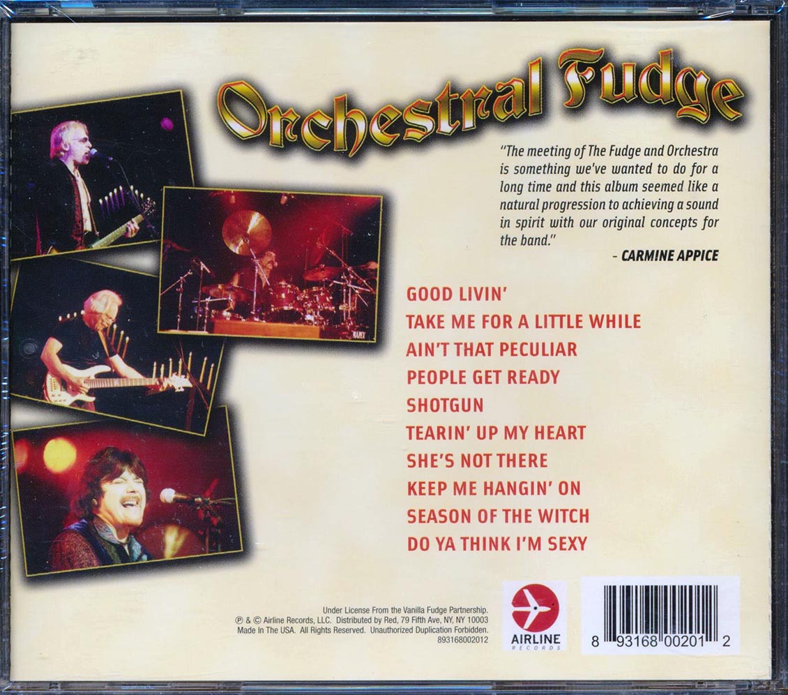 Vanilla Fudge - Orchestral Fudge [New CD]