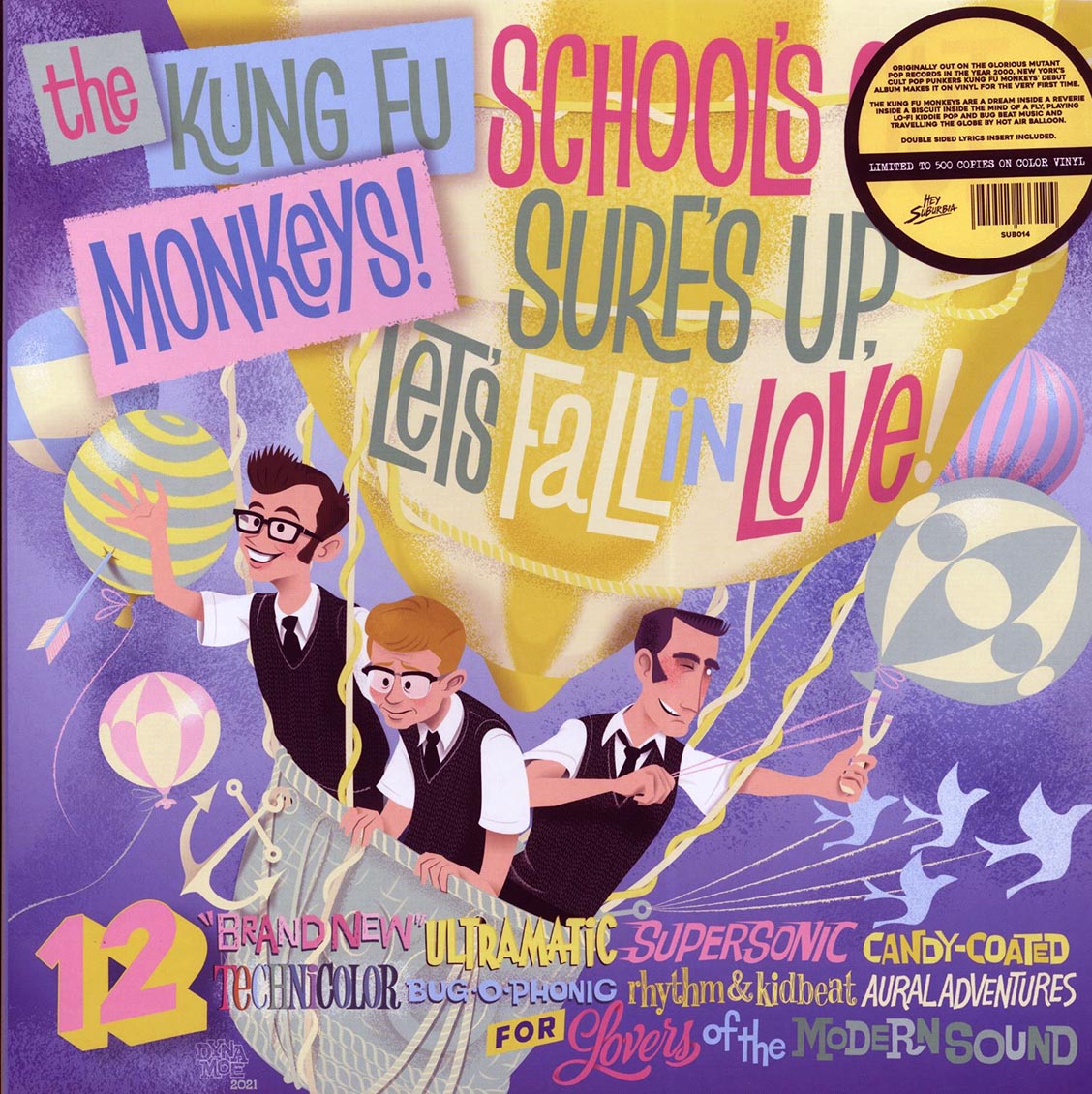The Kung Fu Monkeys - School's Out, Surf's Up, Let's Fall In Love! (ltd. 500 copies made) (white vinyl) [New Vinyl LP]