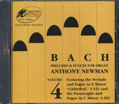 Bach, Anthony Newman - Bach: Preludes & Fugues For Organ Volume 4 [New CD]