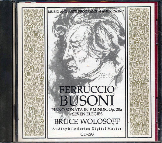Ferruccio Busoni, Bruce Wolosoff - Piano Sonata In F Minor, Op. 20a Sevel Elegies [New CD]