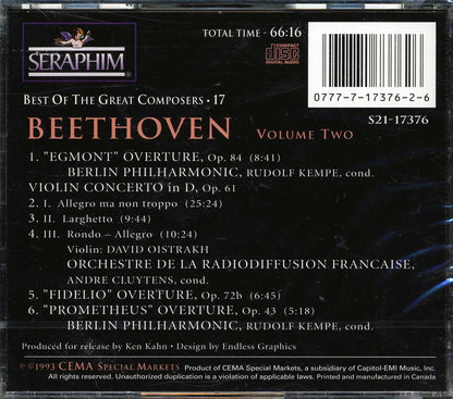 Beethoven - Best Of The Great Composers 17: Volume 2 [New CD]