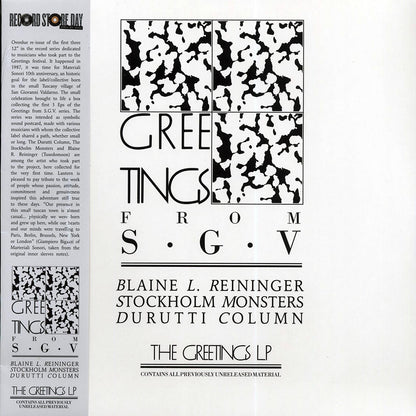 Blaine L Reininger, Stockholm Monsters, The Durutti Column - Greetings From SGV [New Vinyl LP]