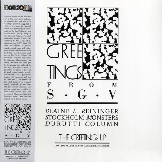 Blaine L Reininger, Stockholm Monsters, The Durutti Column - Greetings From SGV [New]