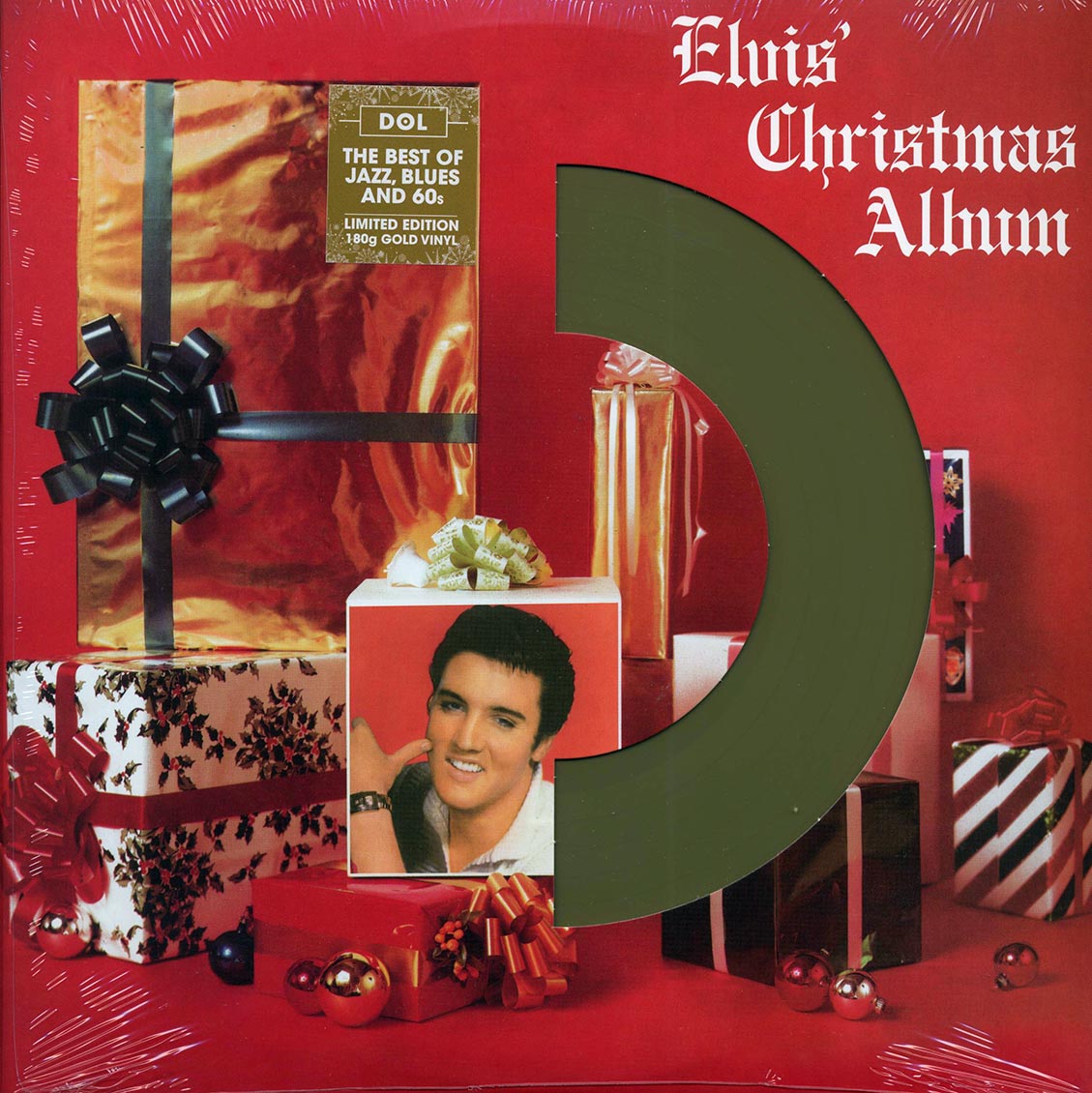 Elvis Presley - Elvis' Christmas Album (die-cut jacket) (180g) (gold vinyl) [New Vinyl Record LP]