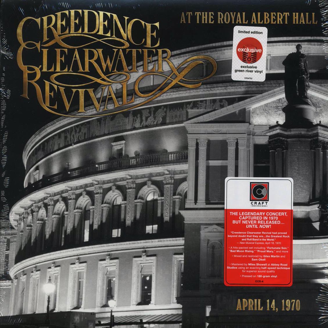 Creedence Clearwater Revival - At The Royal Albert Hall, April 14, 1970 (green vinyl) [New Vinyl LP]