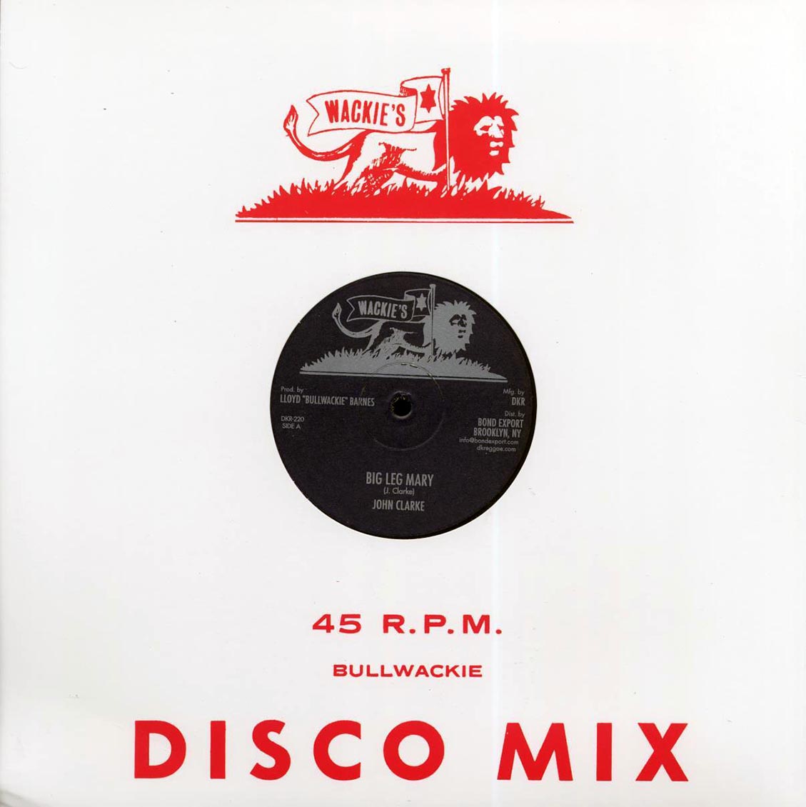 John Clarke - Big Leg Mary (Extended Mix)  /  John Clarke - Wasn't It You (Extended Mix) [New Vinyl Record 12" Single]