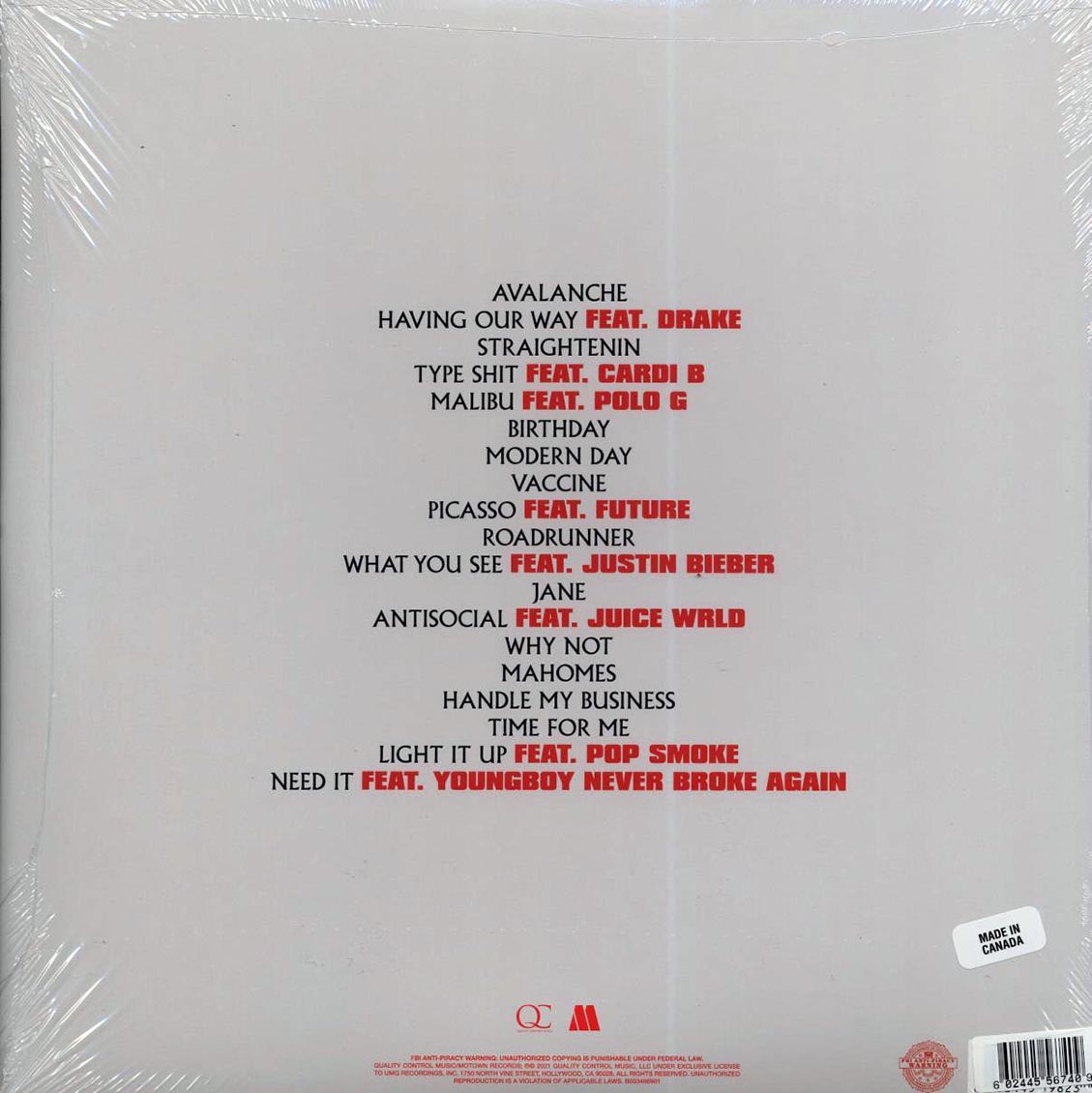 Migos - Culture III (ltd. ed.) (2xLP) (white vinyl) [New Vinyl LP]