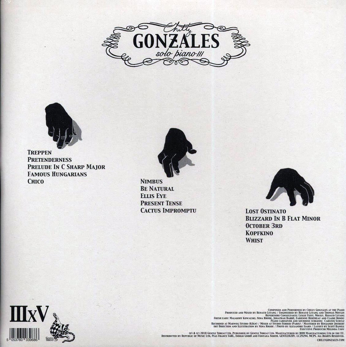 Chilly Gonzales - Solo Piano III (2xLP) (180g) [New Vinyl LP]