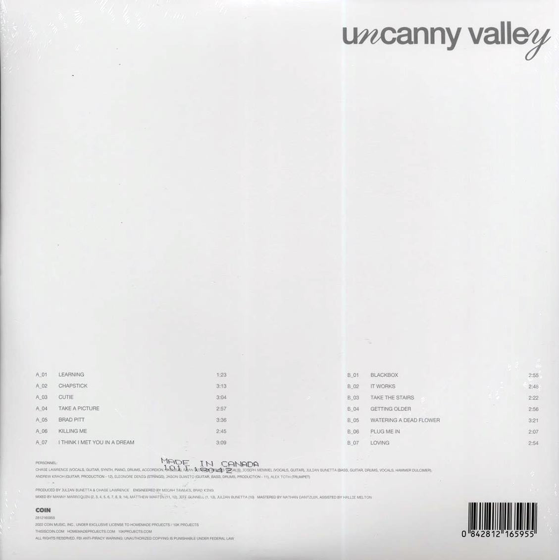 Coin - Uncanny Valley [New Vinyl LP]