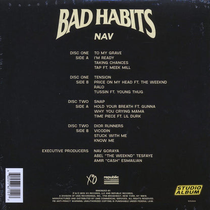 NAV - Bad Habits (2xLP) [New Vinyl LP]