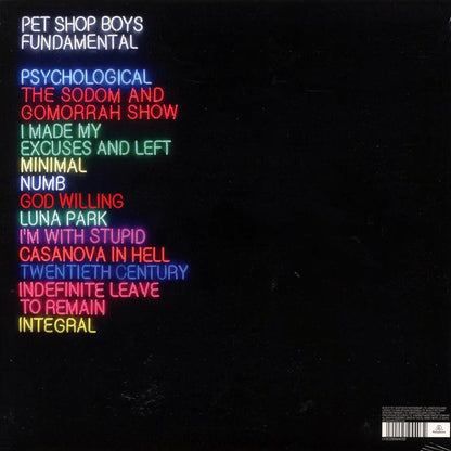 Pet Shop Boys - Fundamental (180g) (remastered) [New Vinyl LP]