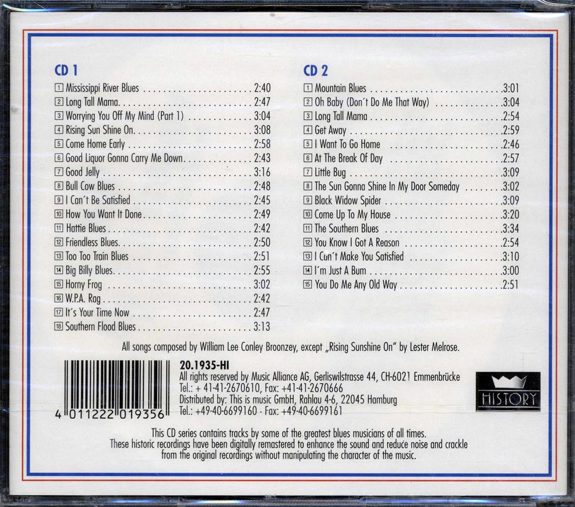 Big Bill Broonzy - Nothing But The Blues (33 tracks) (2xCD) [New CD]