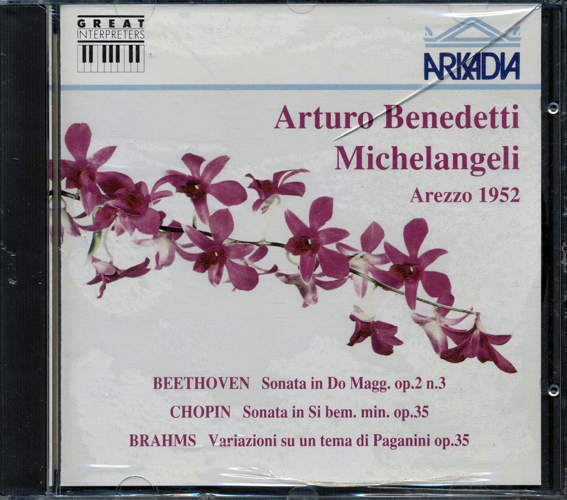 Arturo Benedetti, Michelangeli, Beethoven, Chopin, Brahms - Arezzo 1952 [New]