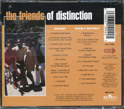 The Friends Of Distinction - Grazin' + Highly Distinct (2 albums on 1 CD) (21 tracks) [New CD]