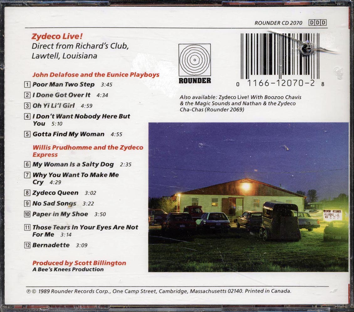 John Delafose & The Eunice Playboys, Willis Prudhomme & The Zydeco Express - Zydeco Live! [New CD]