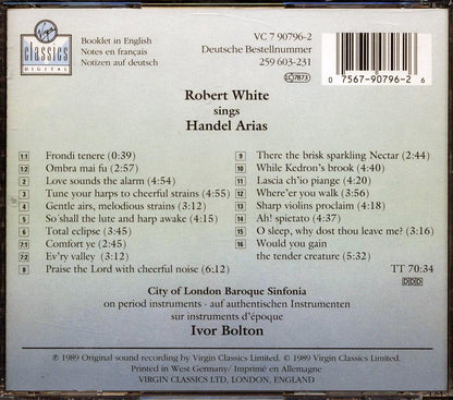 Robert White, City Of London Baroque Sinfonia - Robert White Sings Handel Arias [New CD]