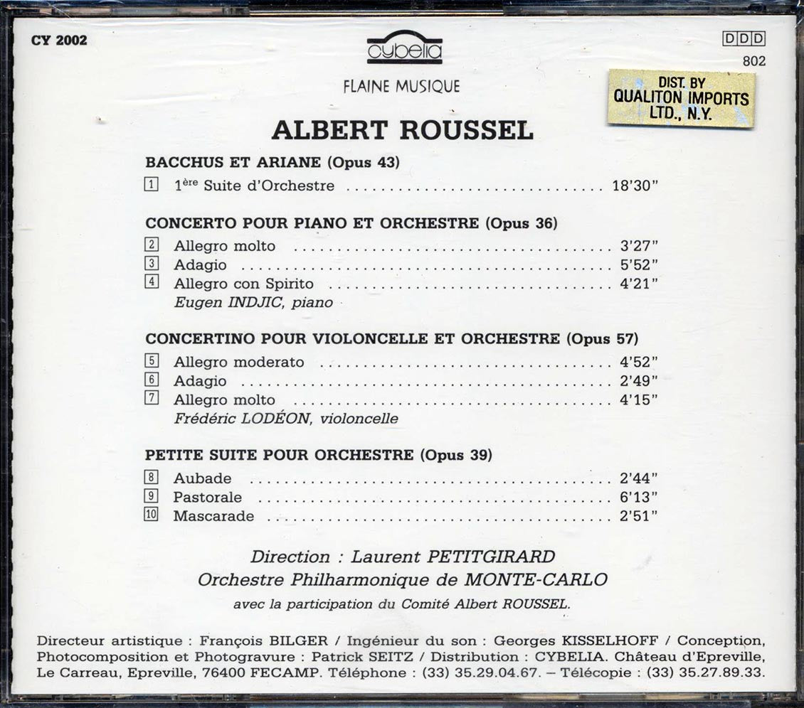 Albert Roussel - Petit Suite [New CD]