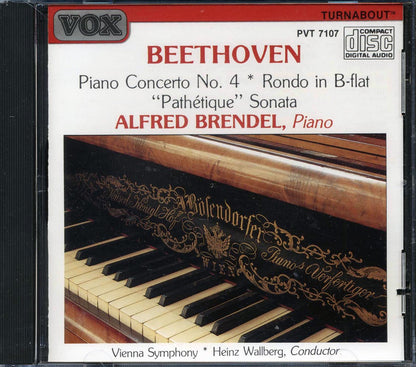 Beethoven, Alfred Brendel, Vienna Symphony Orchestra, Heinz Wallberg - Piano Concerto No. 4, Rondo In B-Flat, Pathetique Sonata [New CD]