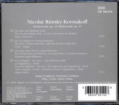 Nicolai Rimsky-Korssakoff, Radio Symphony Orchestra Ljubjlana, Anton Nanut - Scheherazade Aus Tausend Und Eine Nacht [New CD]