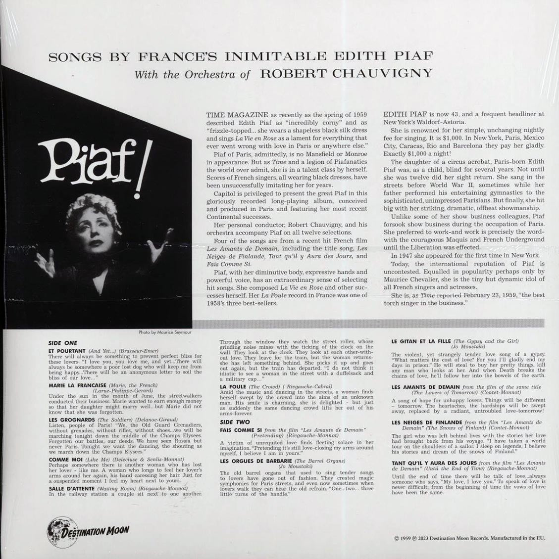 Edith Piaf - Piaf! [New Vinyl Record LP]