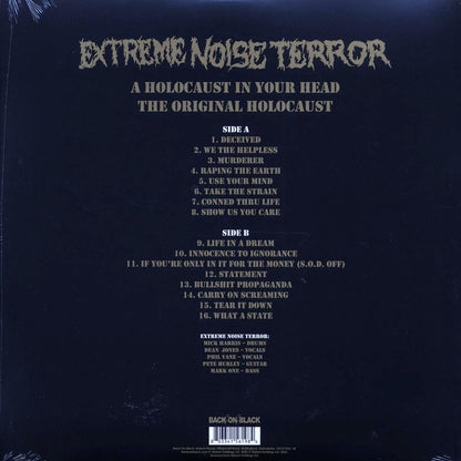 Extreme Noise Terror - A Holocaust In Your Head: The Original Holocaust (ltd. ed.) (gold vinyl) [New Vinyl LP]