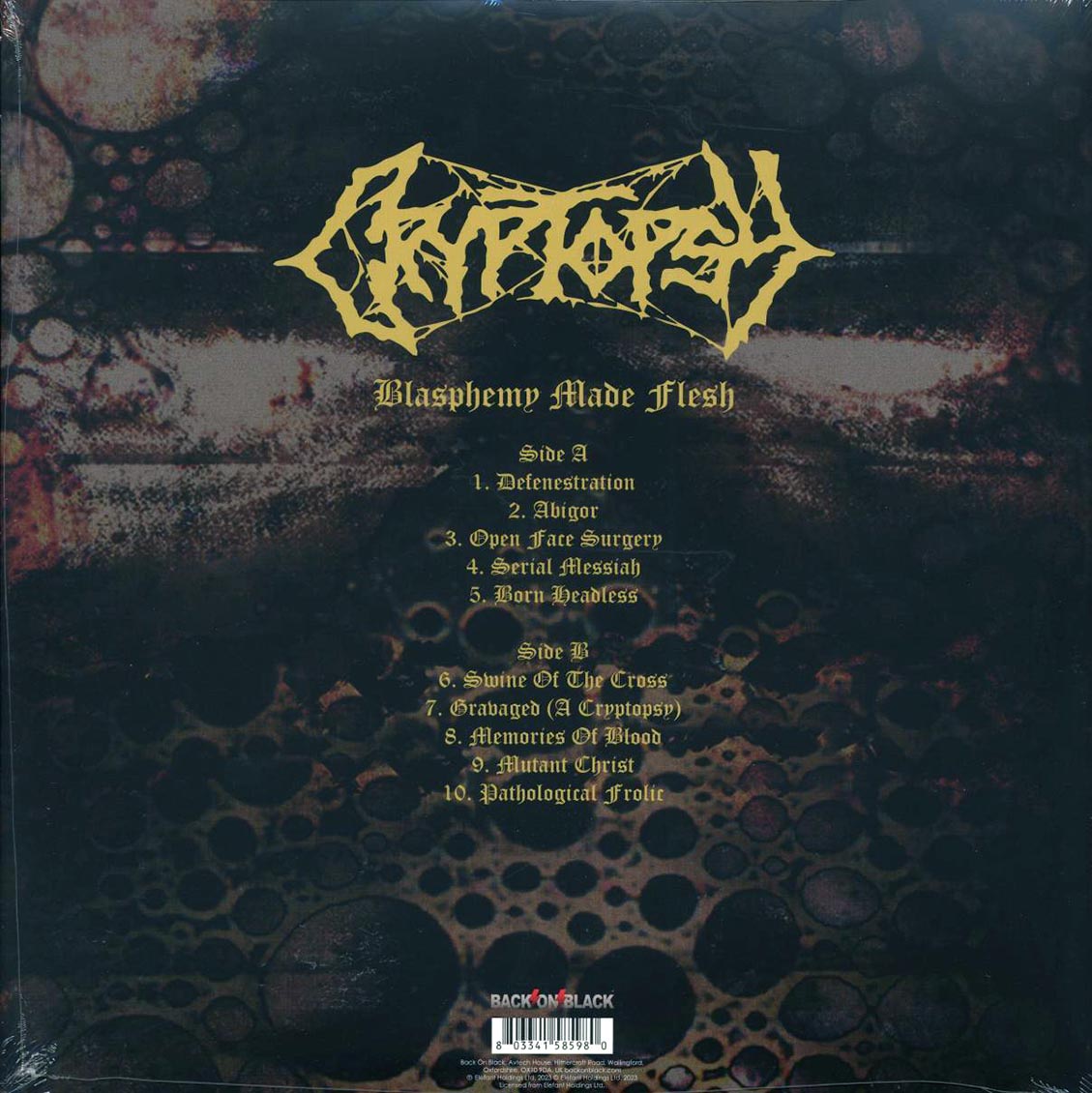 Cryptopsy - Blasphemy Made Flesh (ltd. ed.) (clear vinyl) [New Vinyl LP]