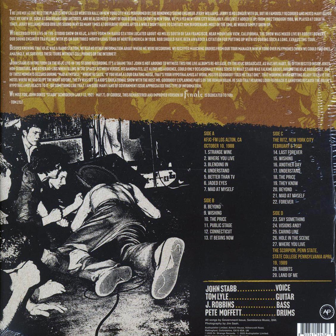 Government Issue - Finale (ltd. ed.) (2xLP) (clear vinyl) [New Vinyl LP]