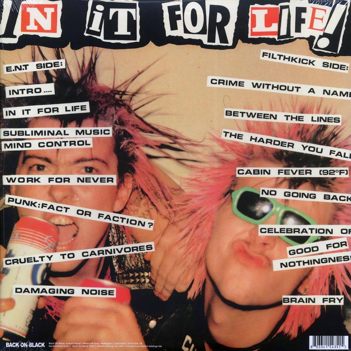 Extreme Noise Terror, Filthkick - In It For Life (ltd. ed.) (clear vinyl) [New Vinyl LP]
