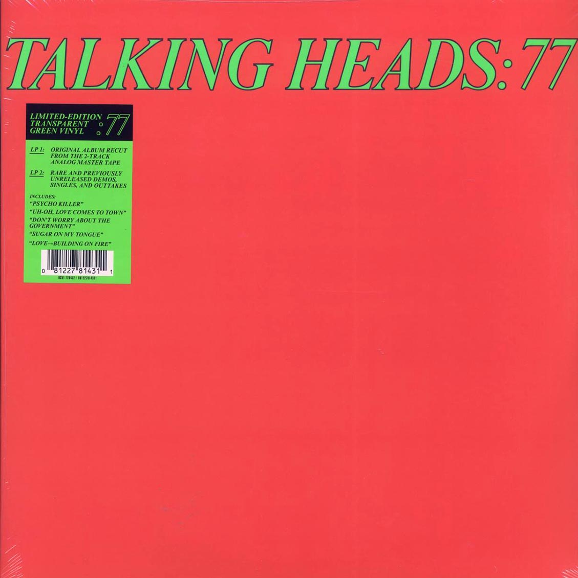 Talking Heads - Talking Heads: 77 (with Bonus LP) (+12 bonus tracks) (ltd. ed.) (2xLP) (green vinyl) [New Vinyl LP]