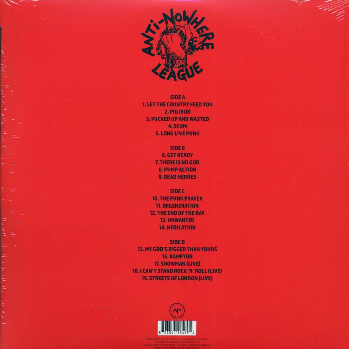 Anti-Nowhere League - The Best Of Anti-Nowhere League (ltd. ed.) (2xLP) (red vinyl) [New Vinyl LP]