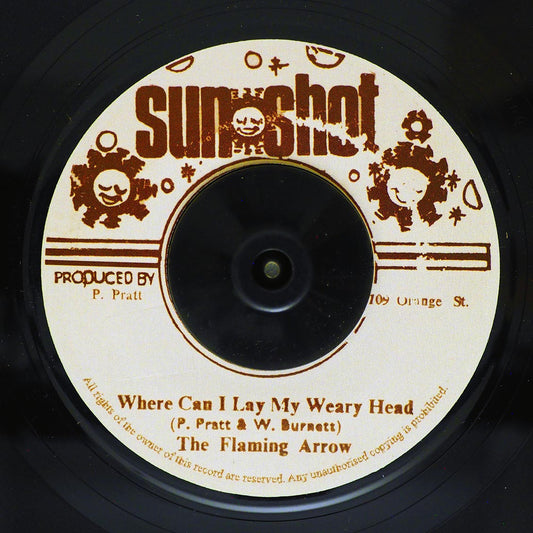 The Flaming Arriw (Watty Burnett) - Where Can I Lay My Weary Head  /  Sunshot Band - Dub In Fruits [New Vinyl Record 7" Single]
