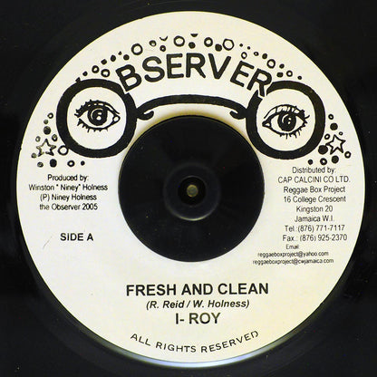 I Roy - Fresh & Clean  /  Version [New Vinyl 7"]