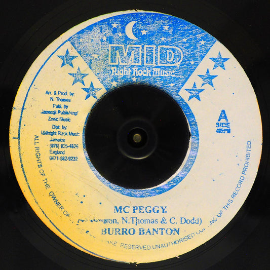 Burro Banton - MC Peggy  /  The Roots Radics - Version (rhythm: "Answer") [New Vinyl Record 7" Single]