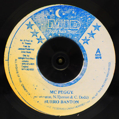 Burro Banton - MC Peggy  /  The Roots Radics - Version (rhythm: "Answer") [New Vinyl 7"]