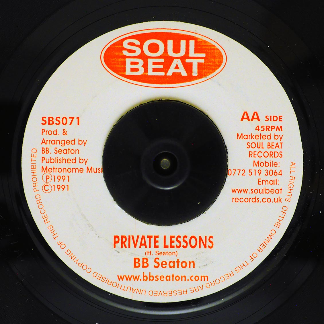 BB Seaton - Everyday People  /  BB Seaton - Private Lessons [New Vinyl 7"]