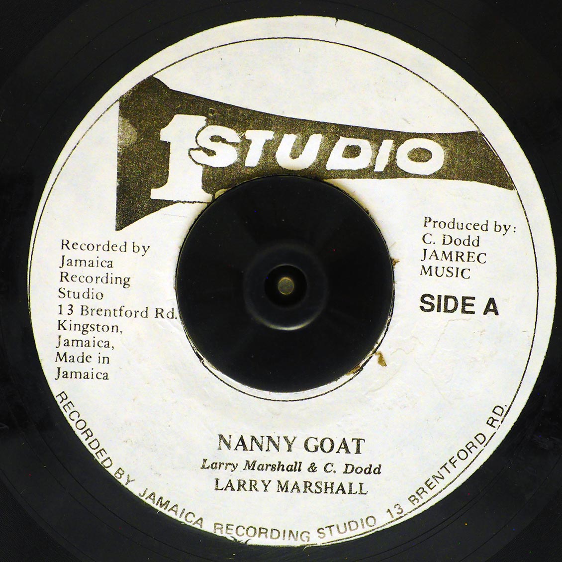 Larry Marshall - Nanny Goat  /  Sound Dimension - Version (rhythm: "Darker Shade Of Black") [New Vinyl Record 7" Single]