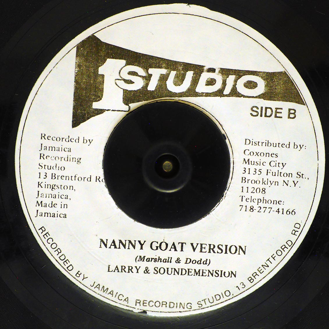 Larry Marshall - Nanny Goat  /  Sound Dimension - Version (rhythm: "Darker Shade Of Black") [New Vinyl 7"]