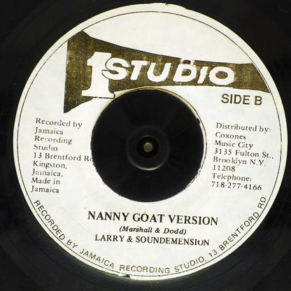 Larry Marshall - Nanny Goat  /  Sound Dimension - Version (rhythm: "Darker Shade Of Black") [New Vinyl 7"]