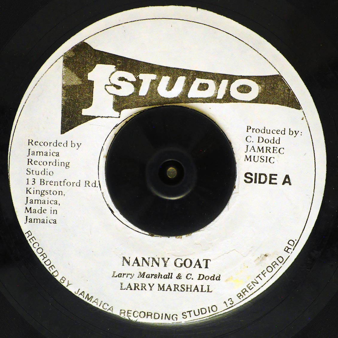 Larry Marshall - Nanny Goat  /  Sound Dimension - Version (rhythm: "Darker Shade Of Black") [B] [New Vinyl Record 7" Single]