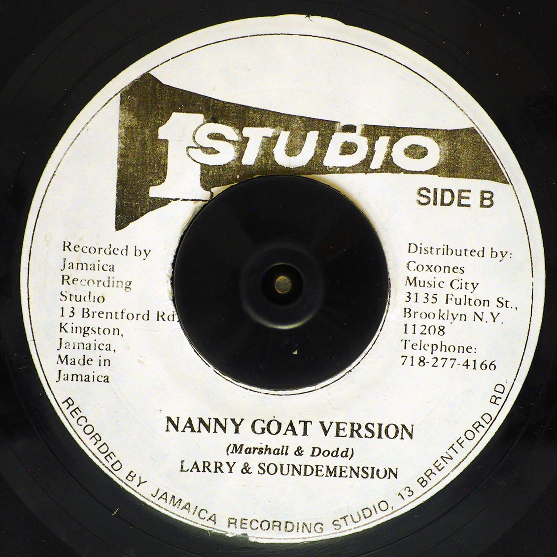 Larry Marshall - Nanny Goat  /  Sound Dimension - Version (rhythm: "Darker Shade Of Black") [New Vinyl 7"]