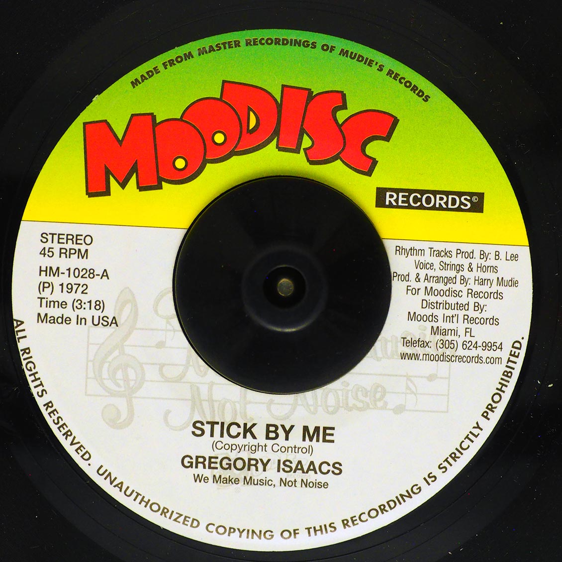Gregory Isaacs - Stick By Me  /  Gregory Isaacs - Stick By Me (Remix) [New Vinyl Record 7" Single]