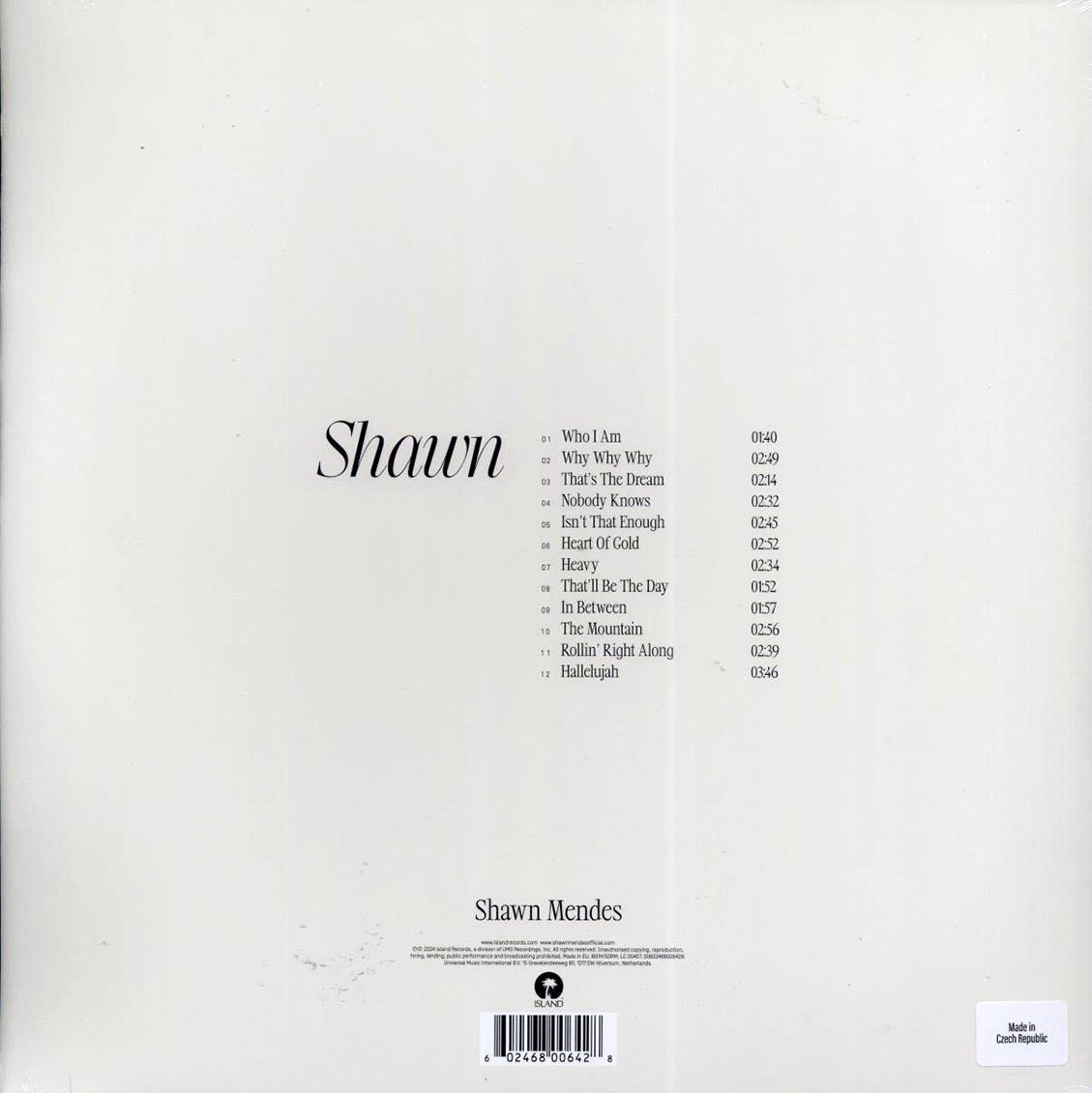Shawn Mendes - Shawn (2xLP) (colored vinyl) [New Vinyl LP]